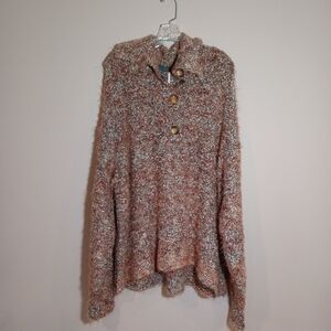 Free People stellar pullover in auburn bay Size L New NWT Very Oversize fit